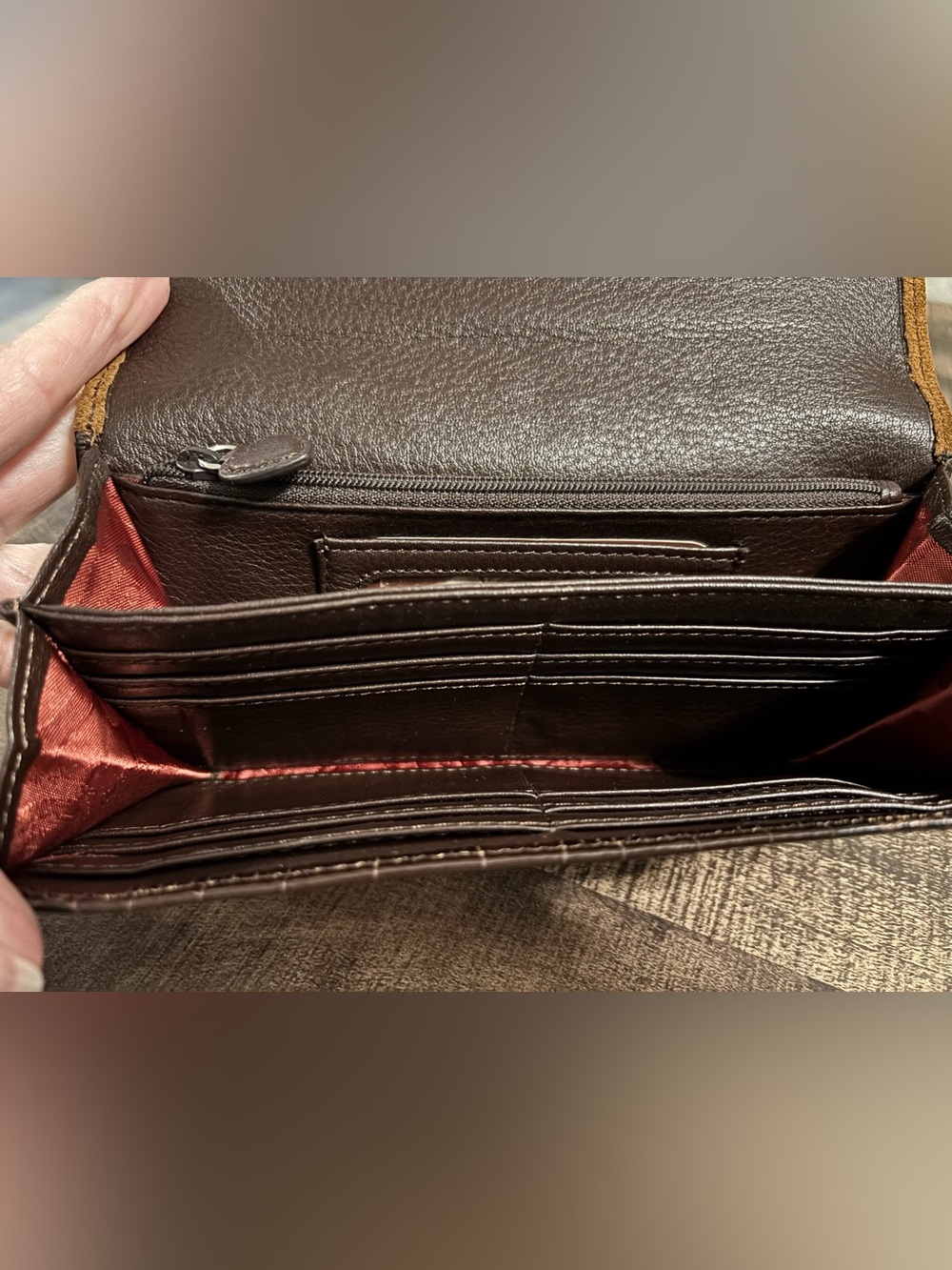 Brighton Savannah Croc-Embossed Wallet - Picture 5 of 11